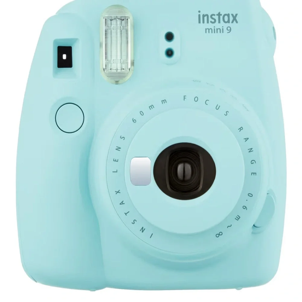 Fugifilm instax mini instant camera ice blue, 2.7x4.7x4.6 EUC